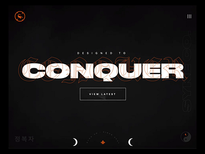 SYKE.CO - Conquer - Website v9 animation contemporary dark design gothic personal responsive web webflow website