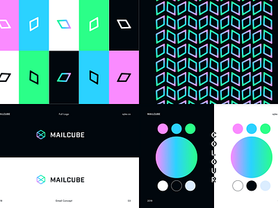 Mailcube - Branding Guidelines 03 branding colour design guidelines logo pattern product