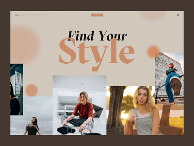 Style - Web Experimentation & Animation after effects animation colour design fashion homepage landing page light minimal style transition web website