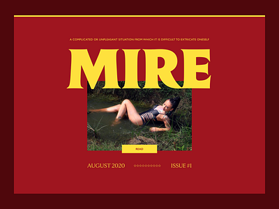 MIRE - Colour Experiment branding color colour design fashion header landing page red simple web website yellow