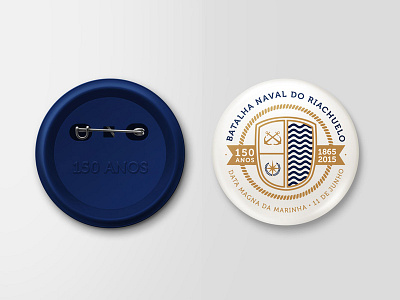Navy aniversary botton logo navy