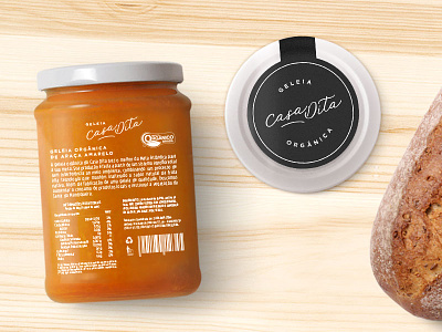 Casa Dita Packaging eco fruits jam label minimal packaging sticker