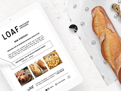 Loaf Newsletter artisan bakery brand branding brazil bread food graphic design identity loaf logo packaging