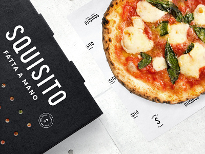 Squisito Pizzeria brand brazil food identity italy logo minimal package packaging pizza pizzeria