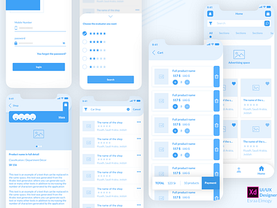 App_wireframing app design ios login product ui ux