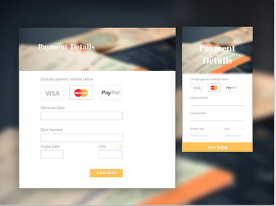 UX challenge -Credit Card Checkout ui user experience ux challenge ux design