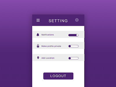 UX challenge - Setting ui user experience ux challenge ux design