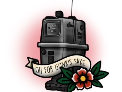 For Gonk's Sake cute digital art digital illustration gonk gonk droid illustration illustrations illustrator neo trad neo traditional star wars