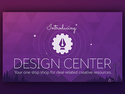 Design Center Intro Banner email vector