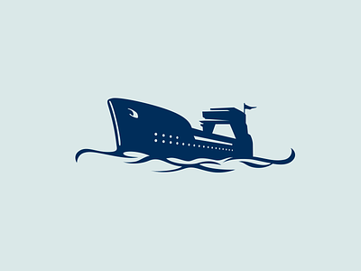 Ship blue branding logo ship