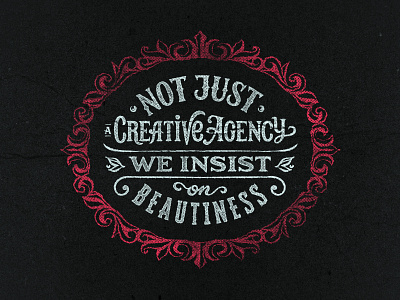 Not Just a Creative Agency. Self promo lettering branding illustration lettering logo
