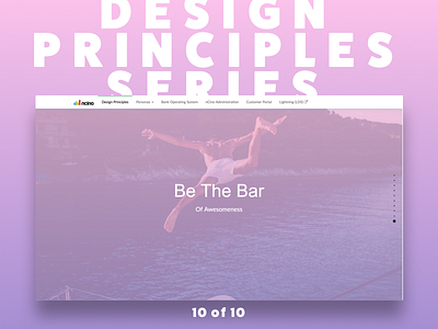 Be The Bar | Design Principle Series design design principles design thinking principles thinking