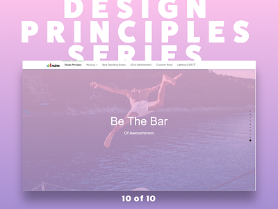 Be The Bar | Design Principle Series design design principles design thinking principles thinking