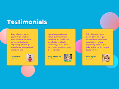 Dailyui 039 - Testimonials