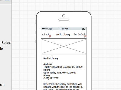 Library Catalog App Wireframe app ios iphone simple ux wireframe