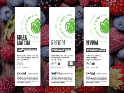 Method Juice Label Design