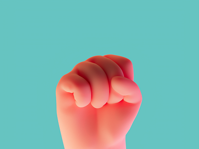 HANDSOME HANDS - Number 0 3d 3dart 3dartist branding c4d cgi cinema4d cute design hand hands illustration logo redshift ui