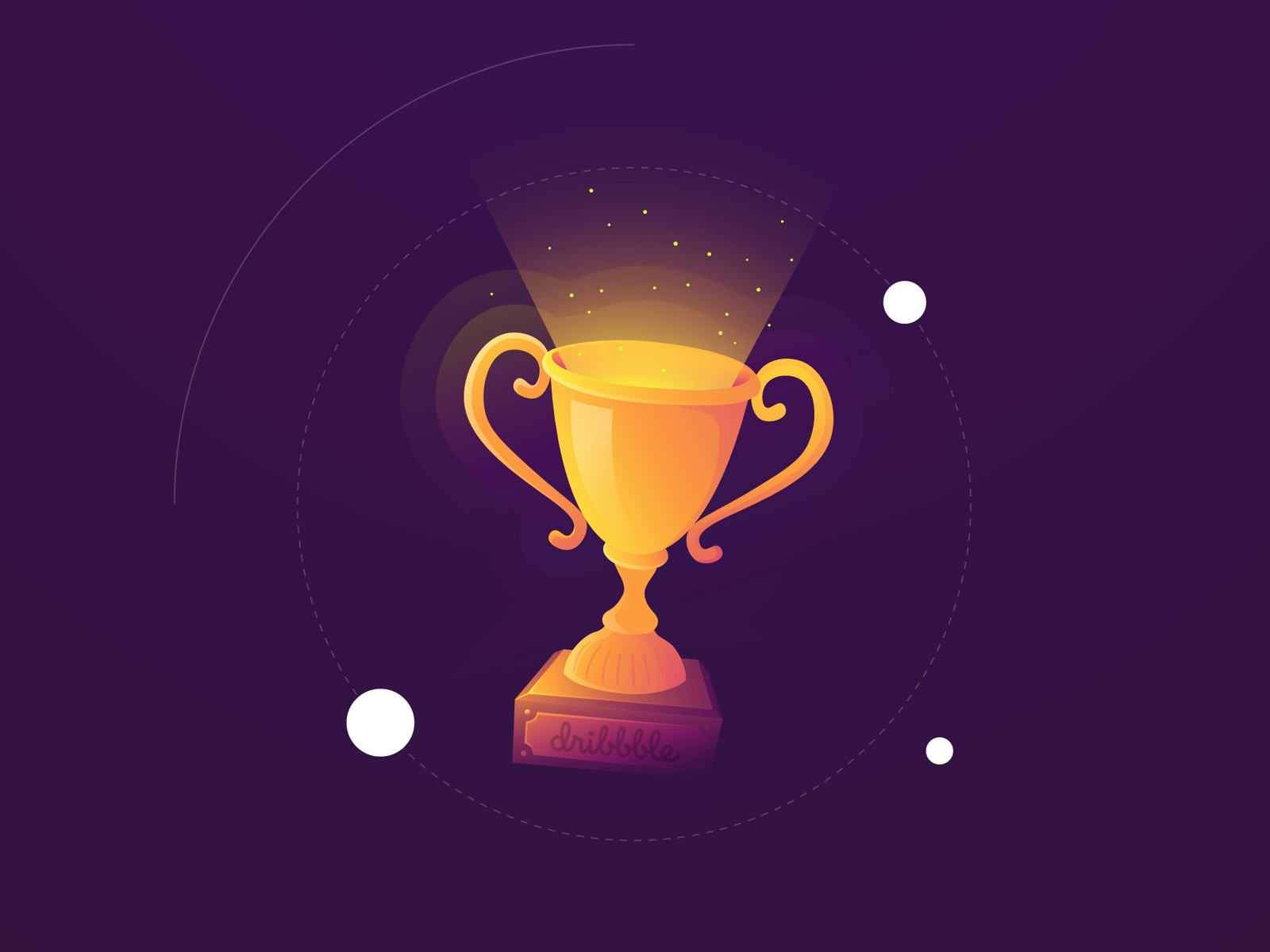 Trophy planet by Erwin Sommers on Dribbble