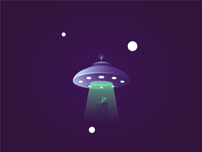 UFO adobe alien area 51 branding design galaxy gradient illustration illustrator photoshop planet texture ufo universe vector