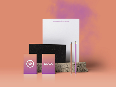 Sqdc branding cannabis design graphic design logo
