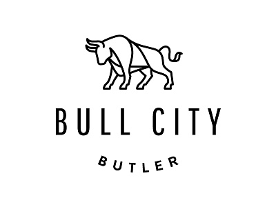 Bull City Butler Concept 1 branding bull butler city condensed icon logo minimal
