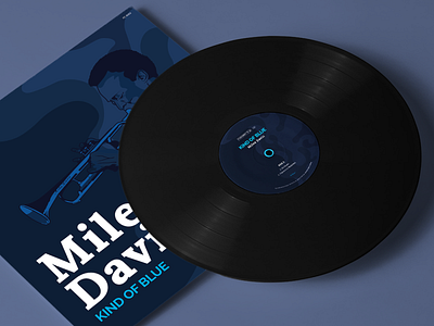 Miles Davis: Kind of Blue — LP Redesign blue graphic design jazz lp lp design miles davis music record redesign vinyl