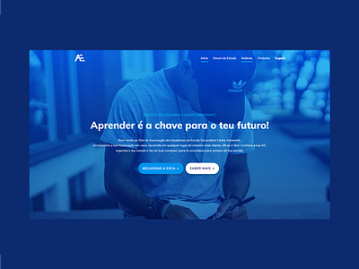 AEESCA — Website Design & Development blue education education website school school website web design web development website