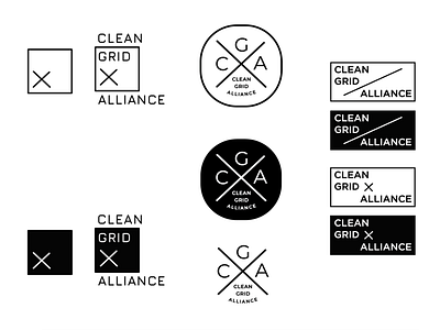 Clean Grid Alliance Unused Concepts at SDCO alliance brand identity brand refresh branding efficient energy energy logo concepts logo refresh wind