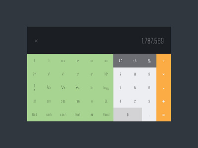 Daily UI #004 || Calculator