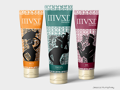 Muse Shave Butter Collection branding colors design illustration packaging pattern unizex