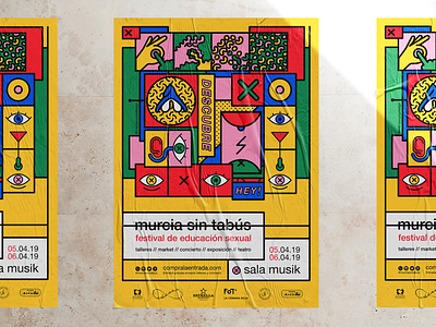 Poster design colorful design festival festival poster illustration poster sexuality vector
