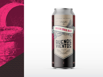 Buenos Vientos - Irish Red Ale beer beer art beer branding beer can beer label