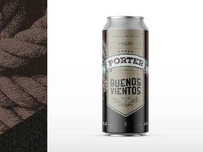 Buenos vientos - Porter beer beer art beer branding beer can beer label