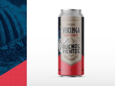 Buenos Vientos - Red Strong Vikinga beer beer art beer branding beer can beer label