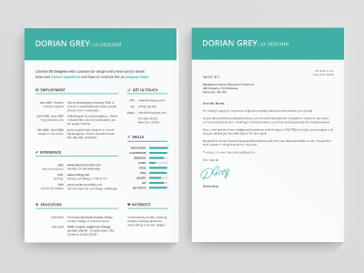 York Resume bold clean cv flat minimal resume swiss