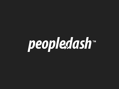 People Dash arrow brand clean dash flat logo minimal modern people