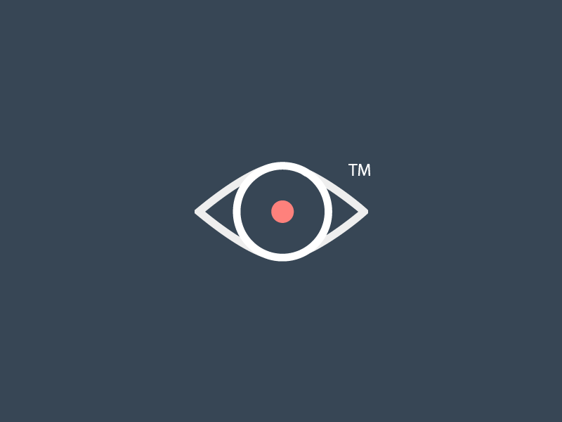 themeDNA eye minimal logo rounded blue simple
