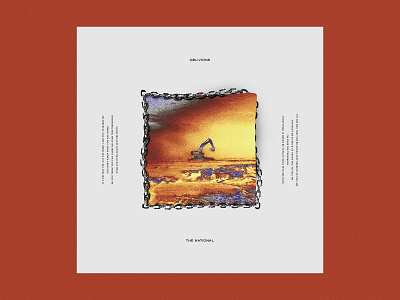 Oblivions - The National album art album artwork album cover artsy design edgy graphic design music