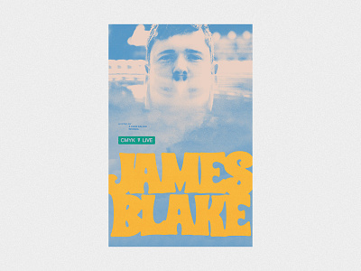 James Blake CMYK Live Poster Submission album art album artwork album cover concert design graphic design music poster show poster