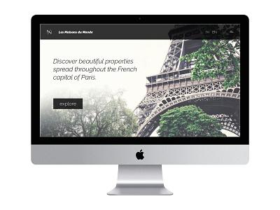 Parisienne Property - Concept Real Estate Website property real estate ui ux web design