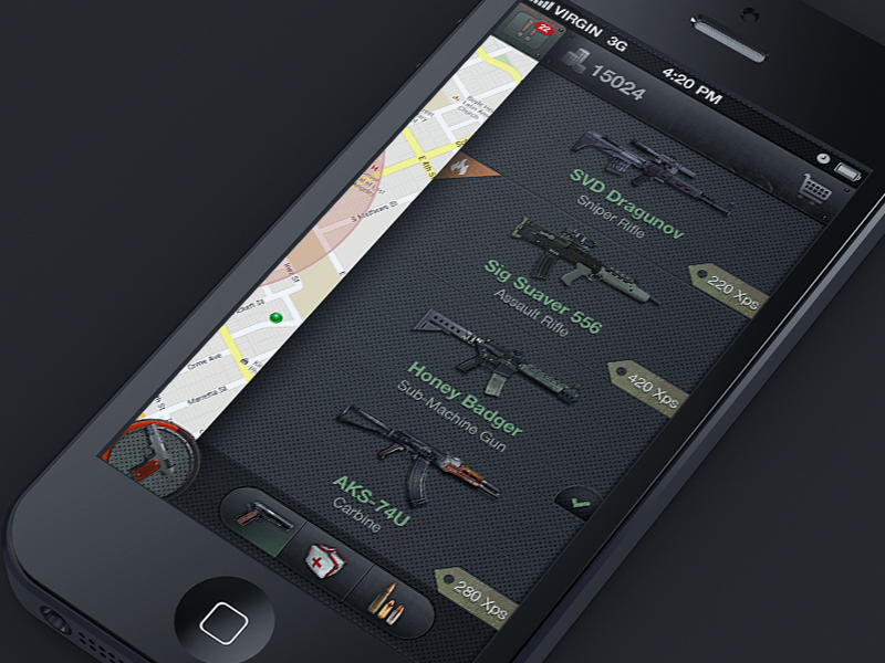 Weapon Selection by Uzair on Dribbble