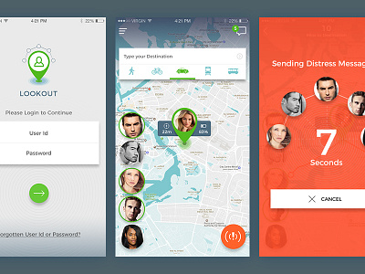 Lookout alerts location maps security social tracking