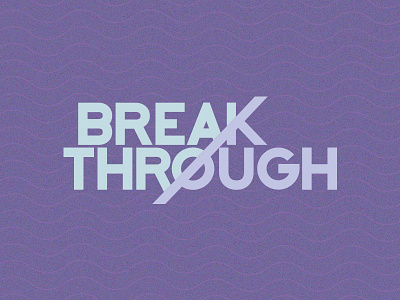 Breakthrough Show Logo art direction design graphic design show title