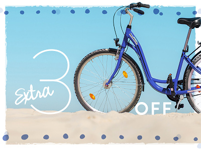 30% Off Email 30 beach beach theme bike digital marketing email email marketing marketing object as type sale texture tire