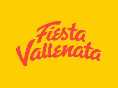 Fiesta Vallenata - Wordmark by PopMachine / Manuel Valencia on Dribbble