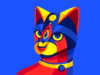 Carnimals II barranquilla carnaval carnival cat colombia de geometric kitty meow primary vector