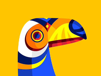Carnimals III barranquilla bird carnaval carnival colombia colorful de geometric primary toucan tucan vector