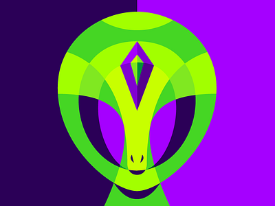 CarnimALIEN alien colorful extraterrestrial geometric primary trippy ufo vector