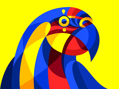 Carnimal VII ara barranquilla bird carnaval carnival colombia colorful geometric illustration macaw parrot tropical vector
