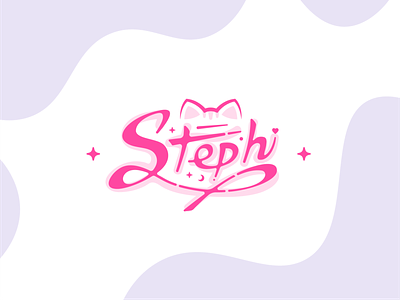 Stephiiiii Branding calligraphy steph stephi stream streamer streaming streaming service twitch type typography zilux